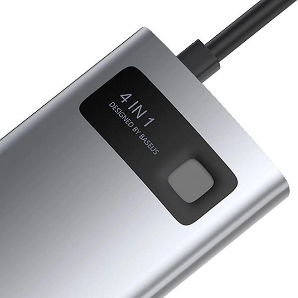 Baseus Metal Gleam 4w1 wielofunkcyjny Hub Usb Typ C - Usb Typ C Power