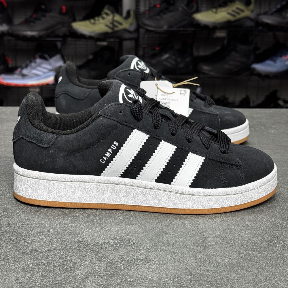 Чорні шкіряні кросівки Adidas Campus HQ6638 ОРИГІНАЛ 100% 38 р