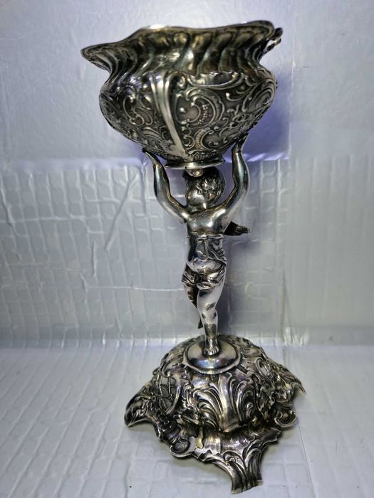 Antyk - Figurka z Cherubinem - Srebro p. 900