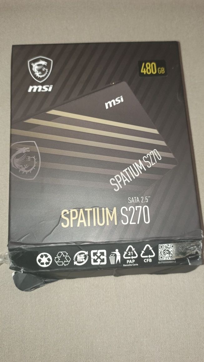 накопитель MSI SPATIUM S270 на 480 гігабайт