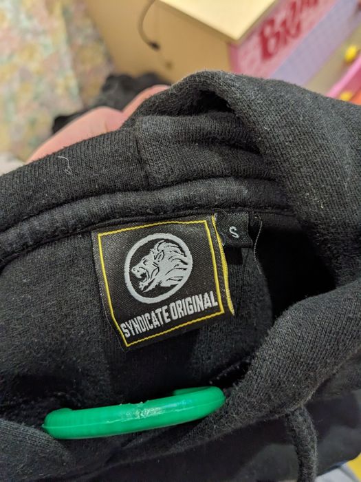 Чорна худі з принтом