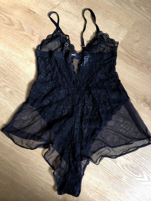 DKNY koronkowe body slim fit DK6009 rozmiar M