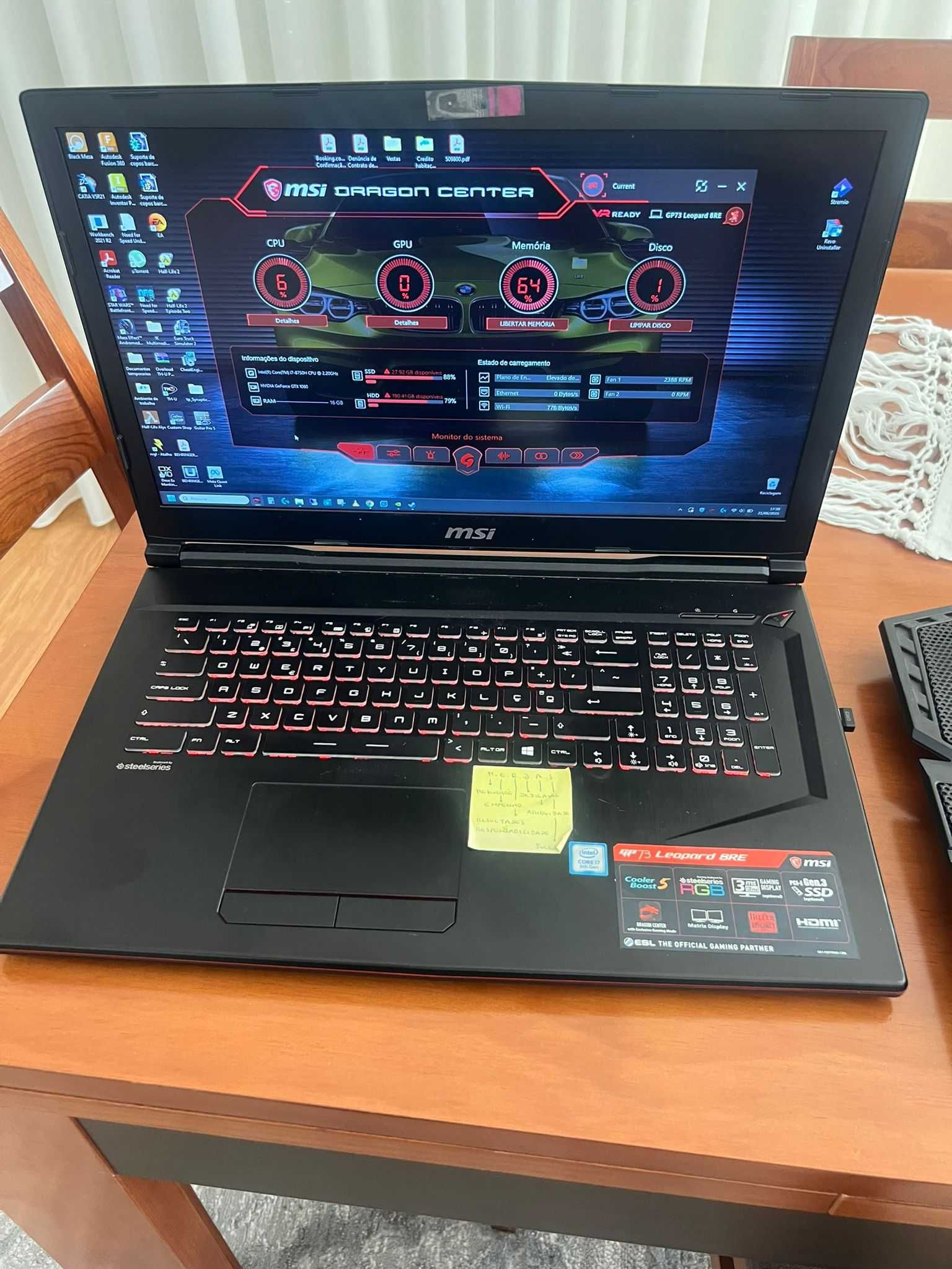 portatil MSI GP 73 Leopard 8RE