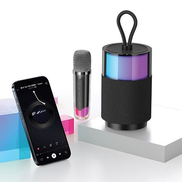 USAMS Głośnik Bluetooth 5.3 YIN Series z Karaoke i Mikrofonem