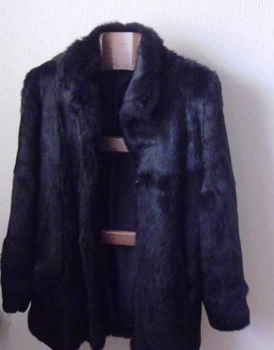 Casaco de Peles Vison Preto