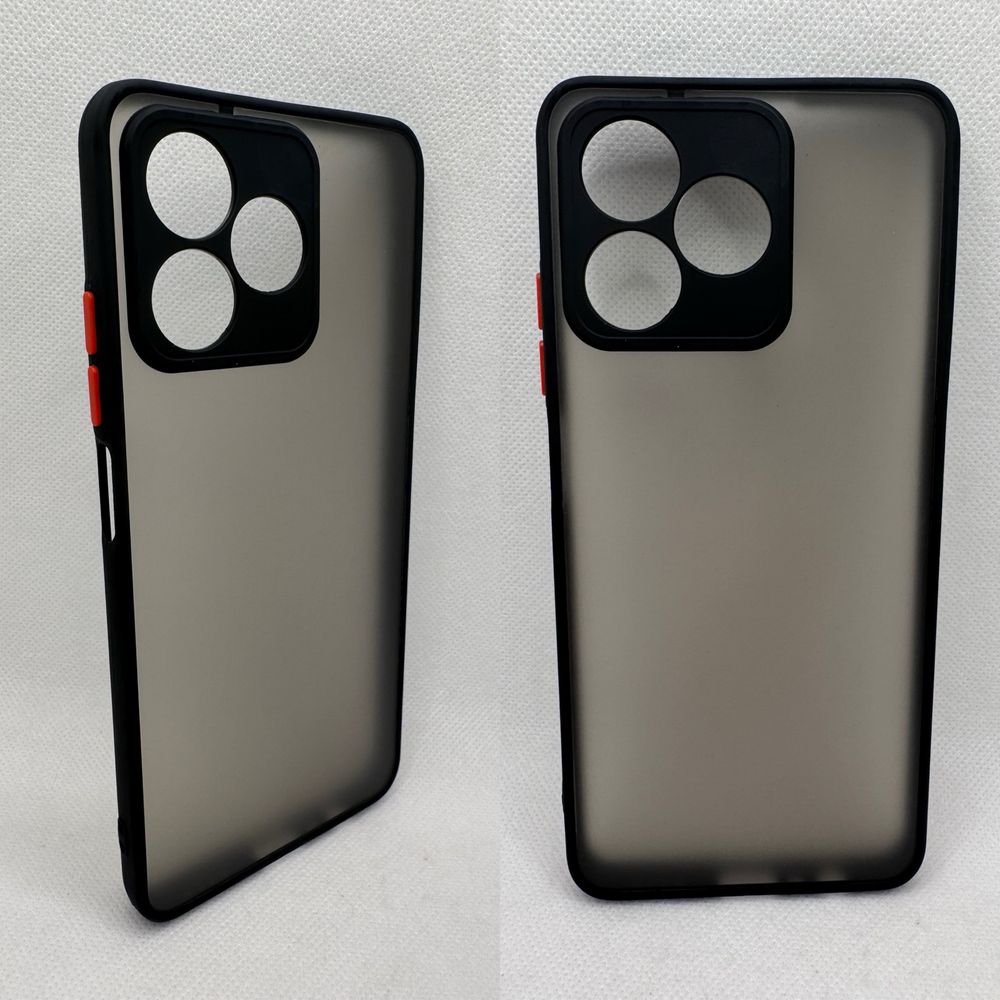 Противоударный чехол для Realme Note 50 C51 C53 матовый защита камеры