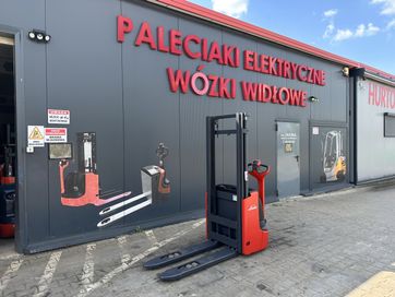 Paleciak elektryczny Linde 290 cm 1000 kg mały i lekki wózek