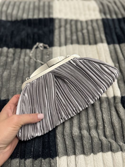 Сумка клатч сіра