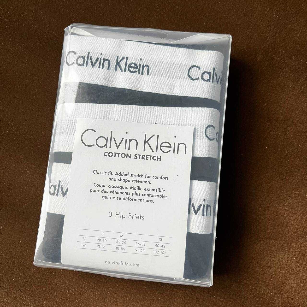 Трусы мужские Calvin Klein 3 Hip Briefs Classic fit (М) 3шт