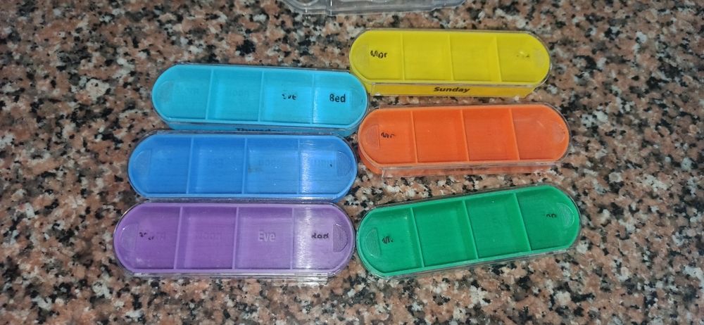 Caixas para medição semanal