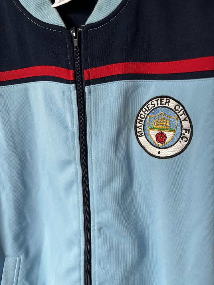 Manchester City score draw retro vintage M bluza piłkarska koszulka