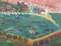 Levi Guerra (n. 1930) "Vista Sobre O Rio"