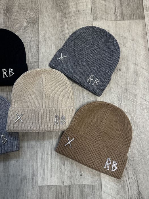 шапка Ruslan Baginskiy чорна, біла, молочна, сіра, шапка жіноча