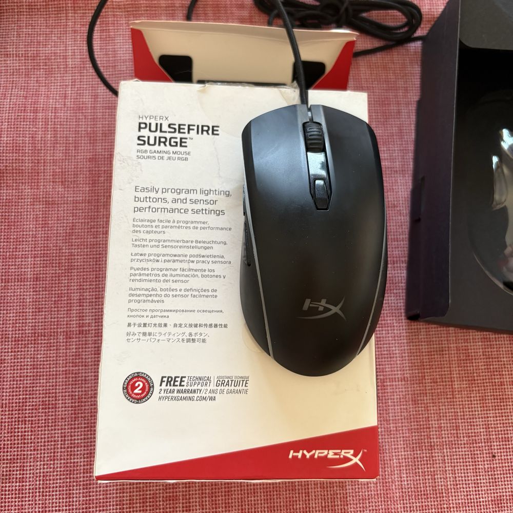 Rato Óptico HyperX Pulsefire Surge RGB Gaming 16000DPI