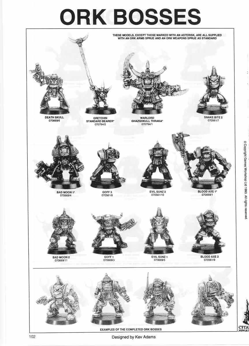 Warhammer 40k / Rogue Trader: Space Orks, Boss Evil Sunz 2, oldhammer