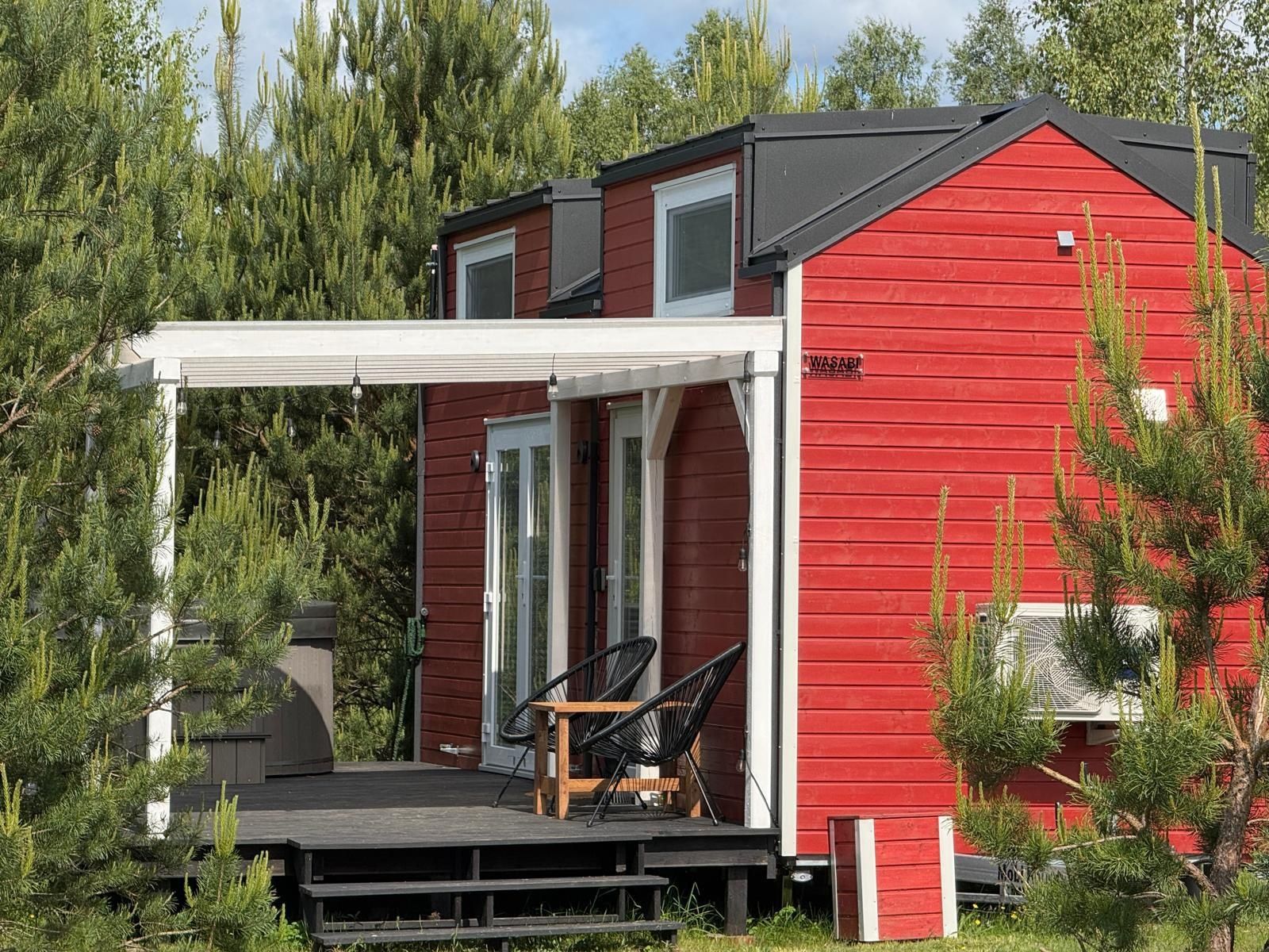 Domek całoroczny z jacuzzi, tiny house, Kaszuby, jezioro Sudomie