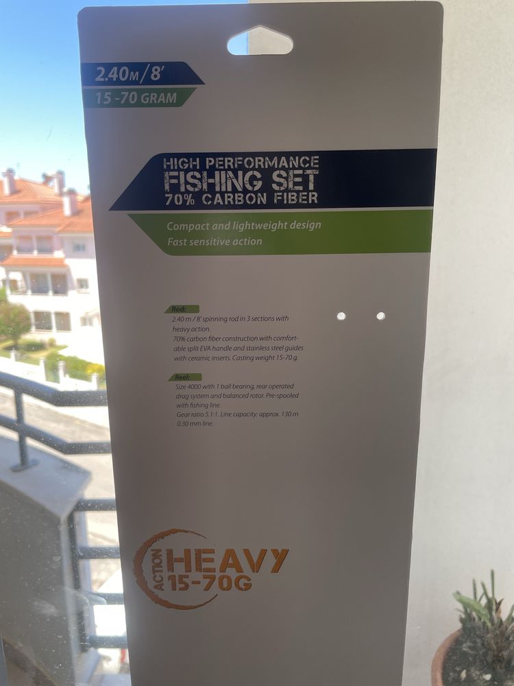 Cana de pesca nova nunca usada