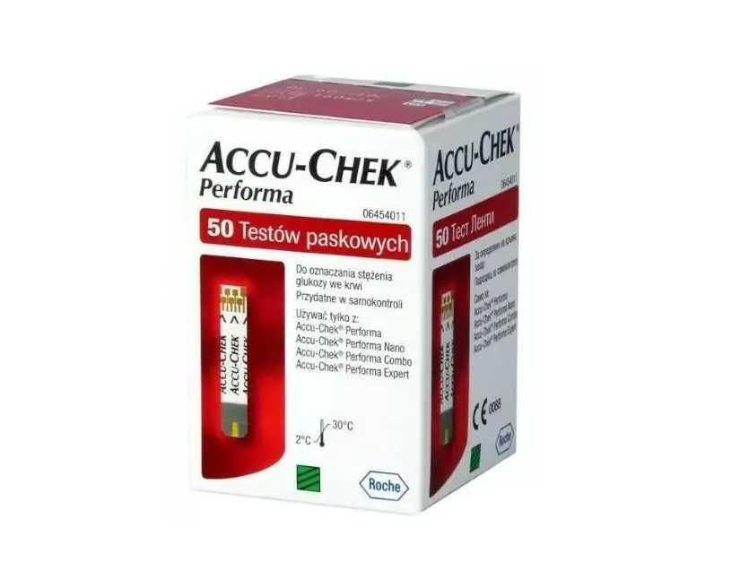 Paski do pomiaru glukozy Accu-chek performa 50 pasków - Roche
