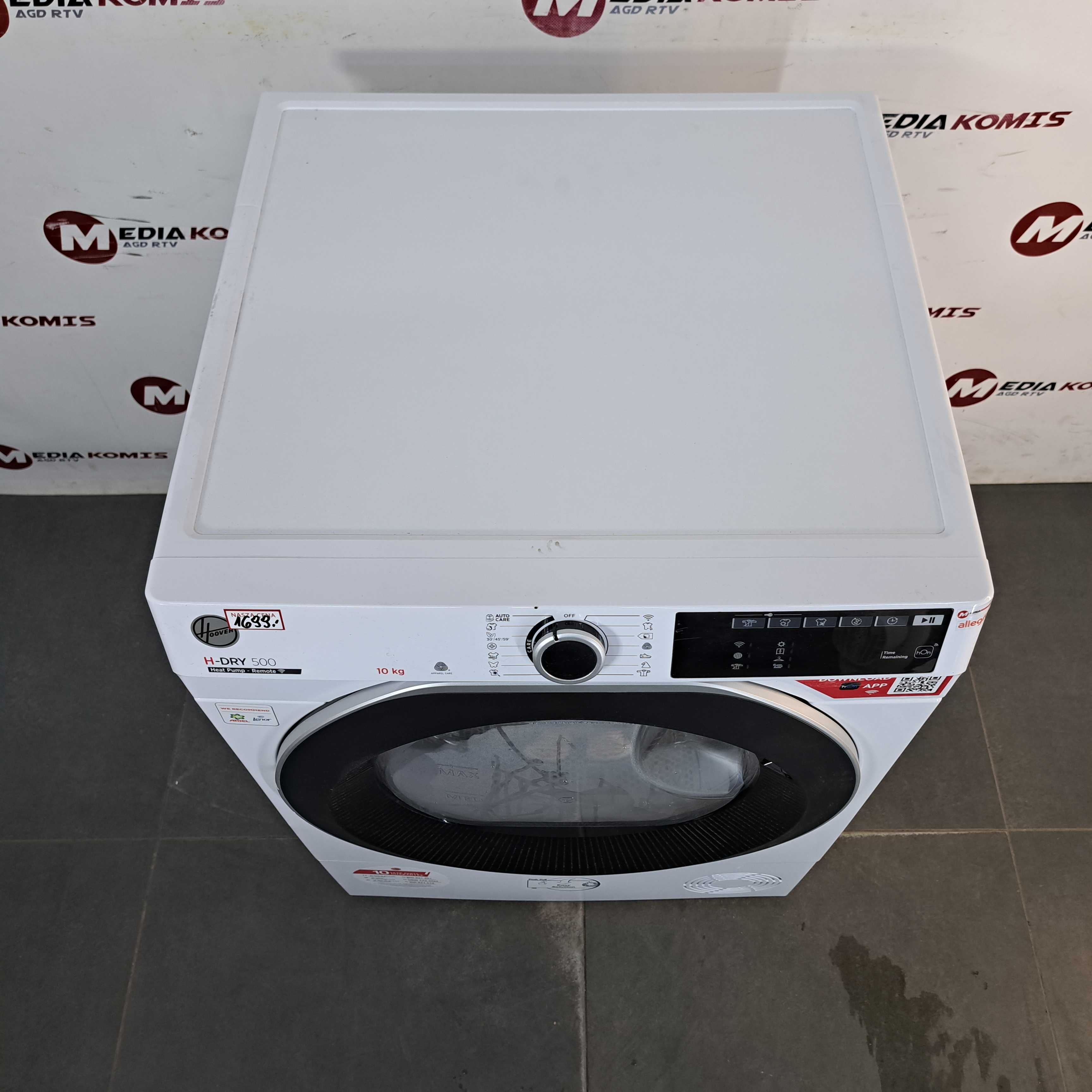 Suszarka Hoover NDEH10A2TSBEXS-S [2 lata gwar] A++/10kg/66dB/Pompa