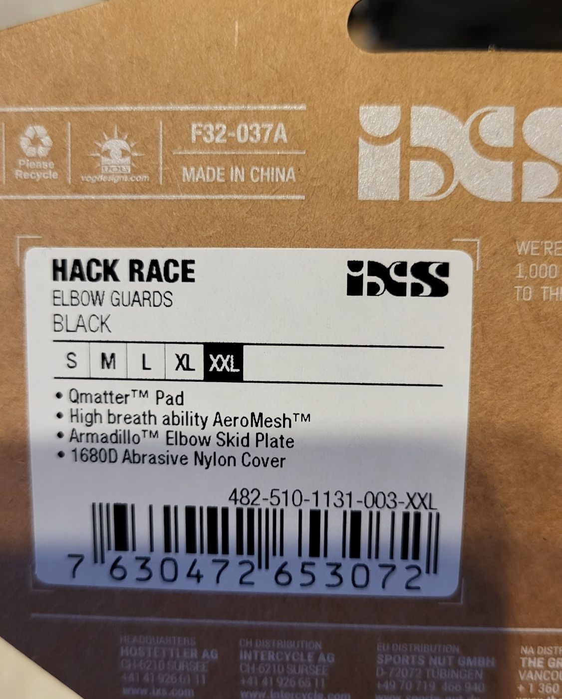 Nowe Ochraniacze Łokcie IXS HACK RACE XXL