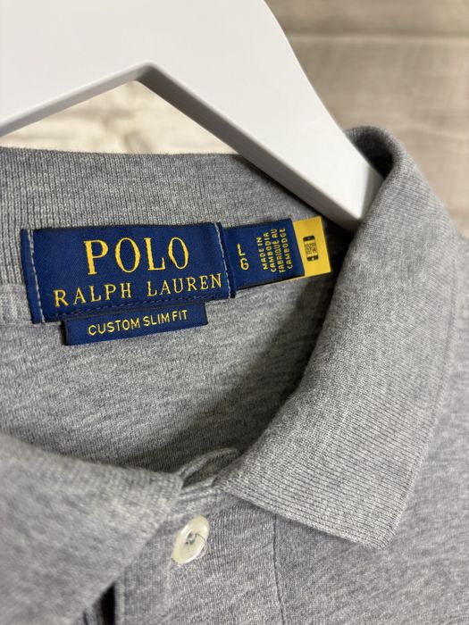 Чоловічий оригінальний лонгслів поло Polo Ralph Lauren slim fit L