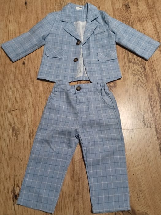 Garnitur niebieski, r.80-86, stan idealny