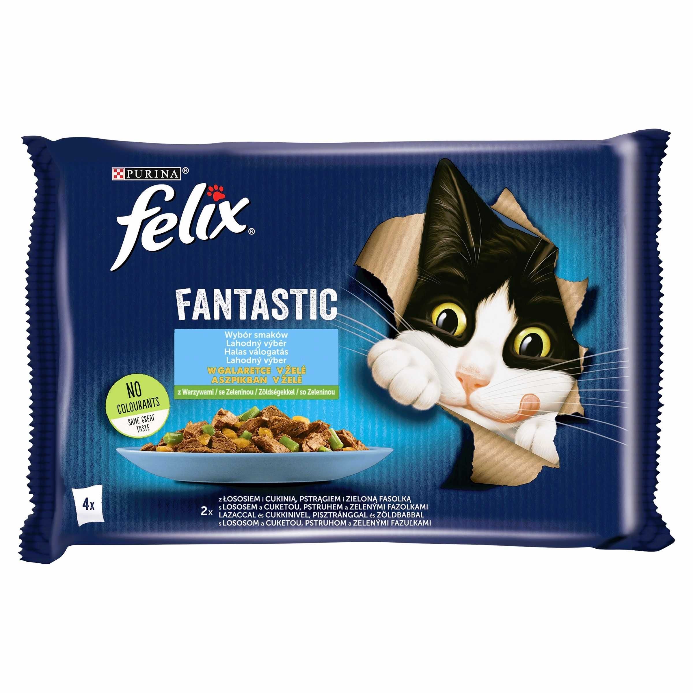 NOWOŚĆ Zestaw Felix Karma Mokra dla kota Rybne Smaki 36x 85g