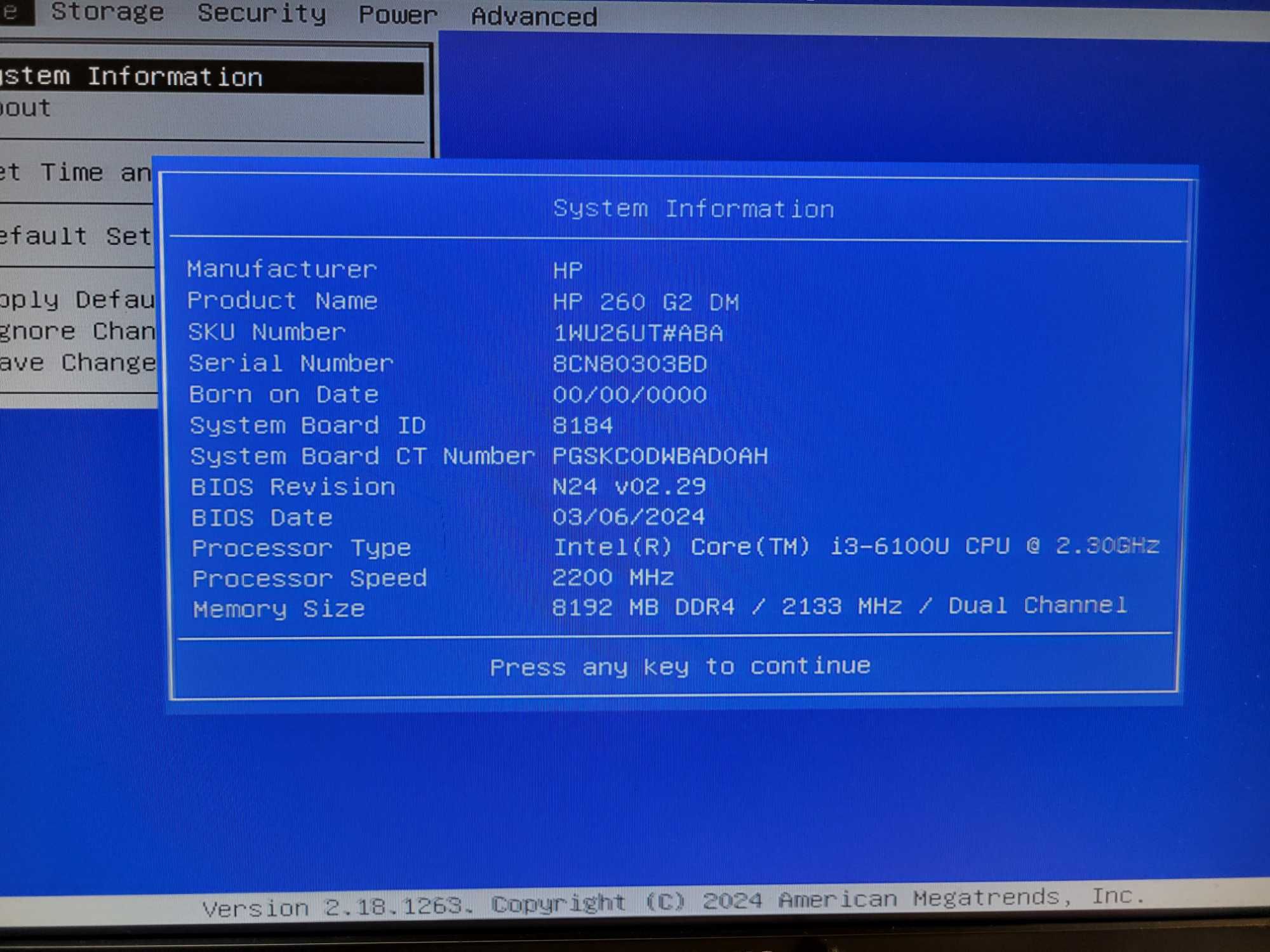 Неттоп мини HP 260 G2 i3-6100U 8Gb DDR4 компьютер