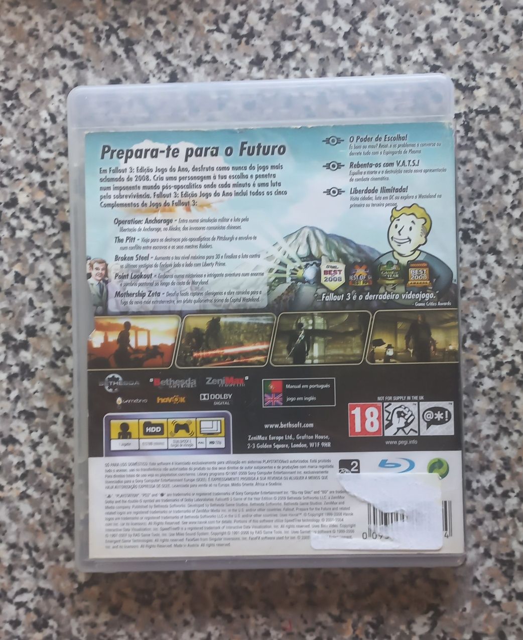 Fallout 3 game of the year edition+3 jogos Playstation 3