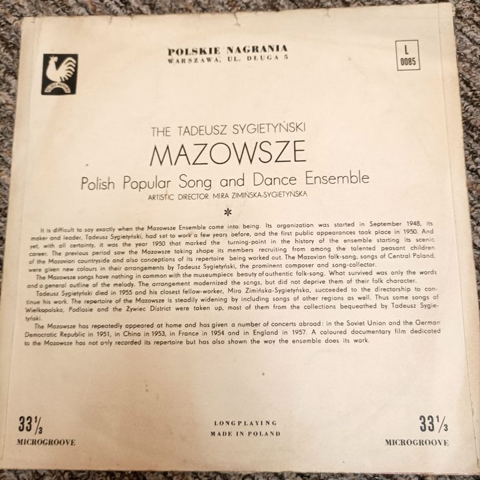 Płyta winylowa, płyty winylowe, winyl muzyka ludowa