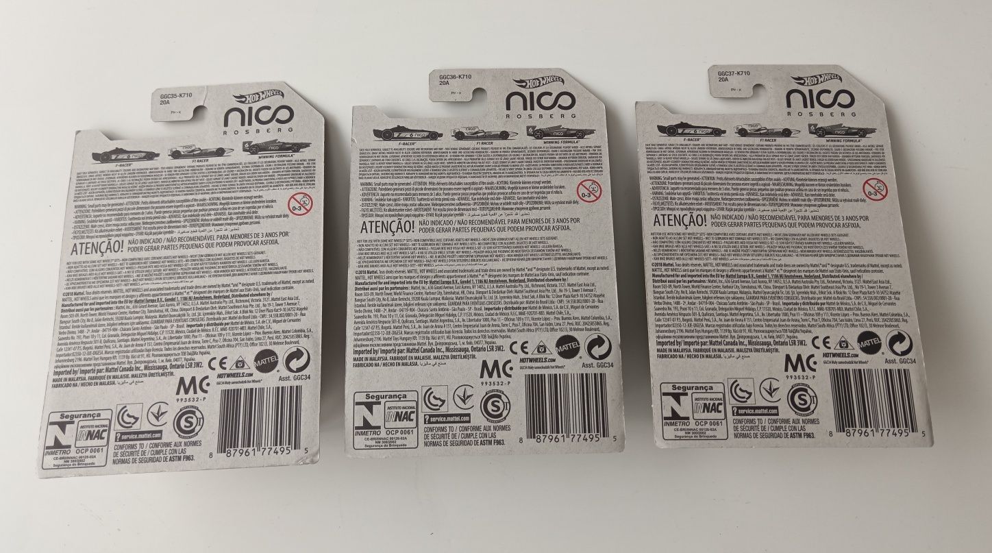 Hot Wheels Nico Rosberg Formuła F1 Racer set 1/64
