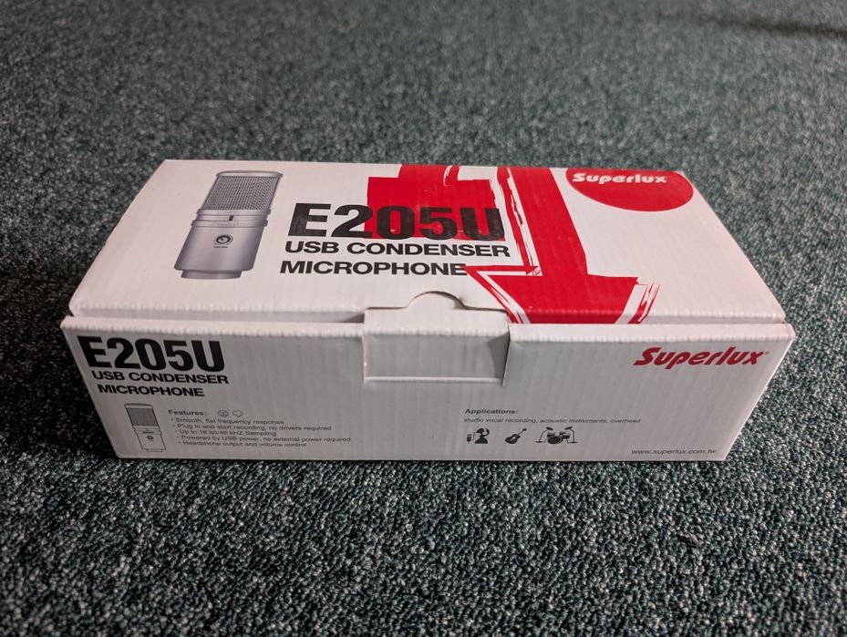 Mikrofon pojemnościowy USB Superlux E205U