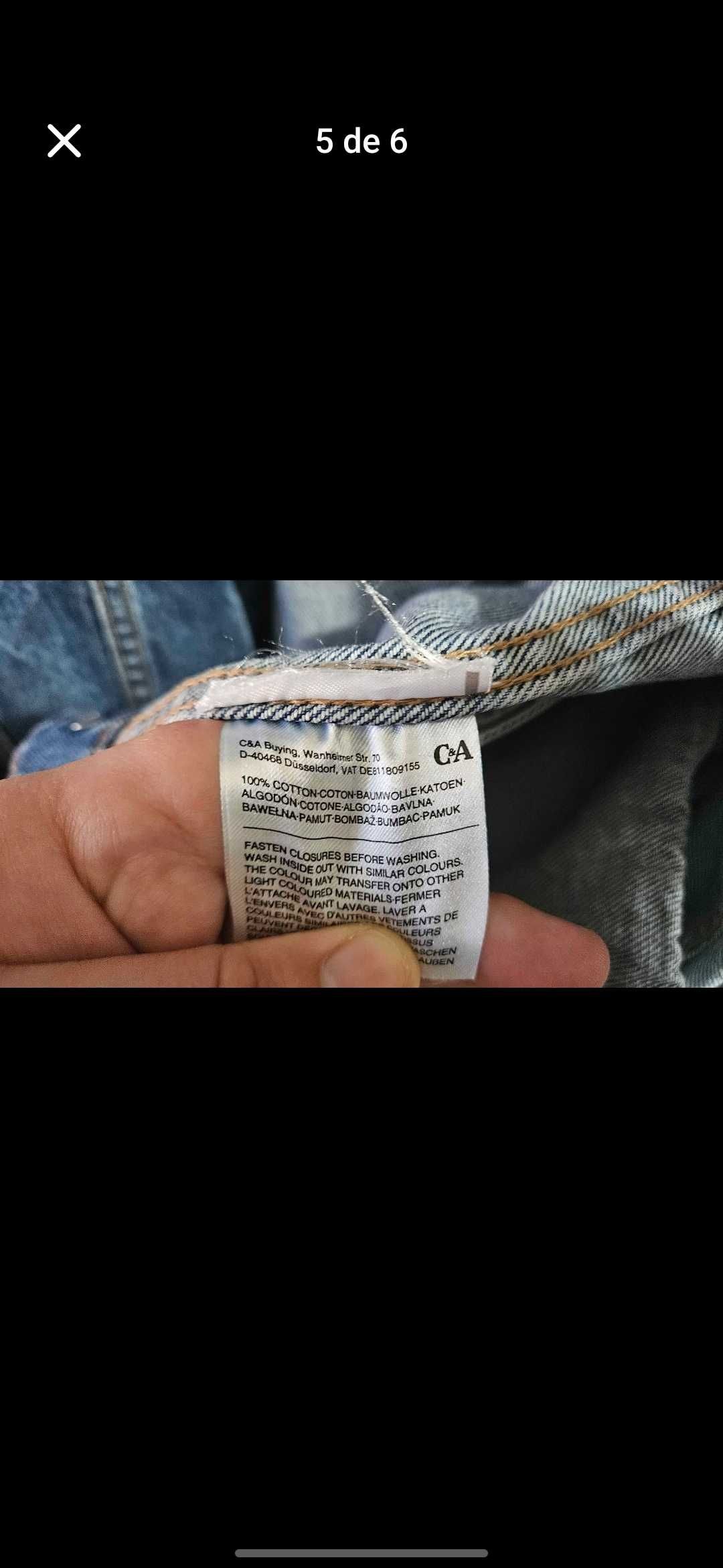 Casaco de ganga homem