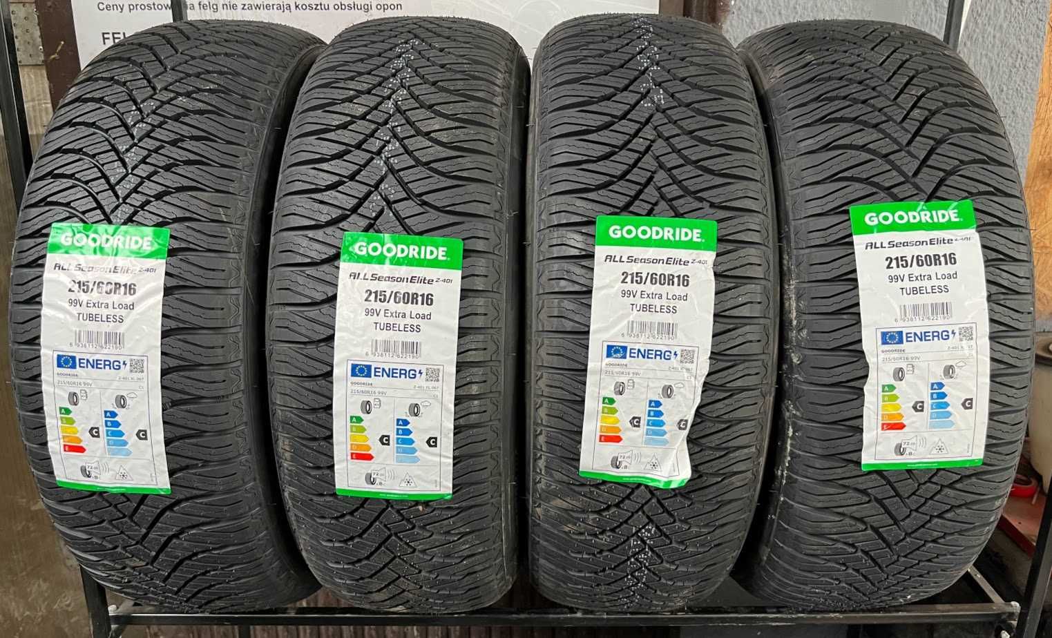 215/60R16 Goodride cztery nowe opony całoroczne 2023