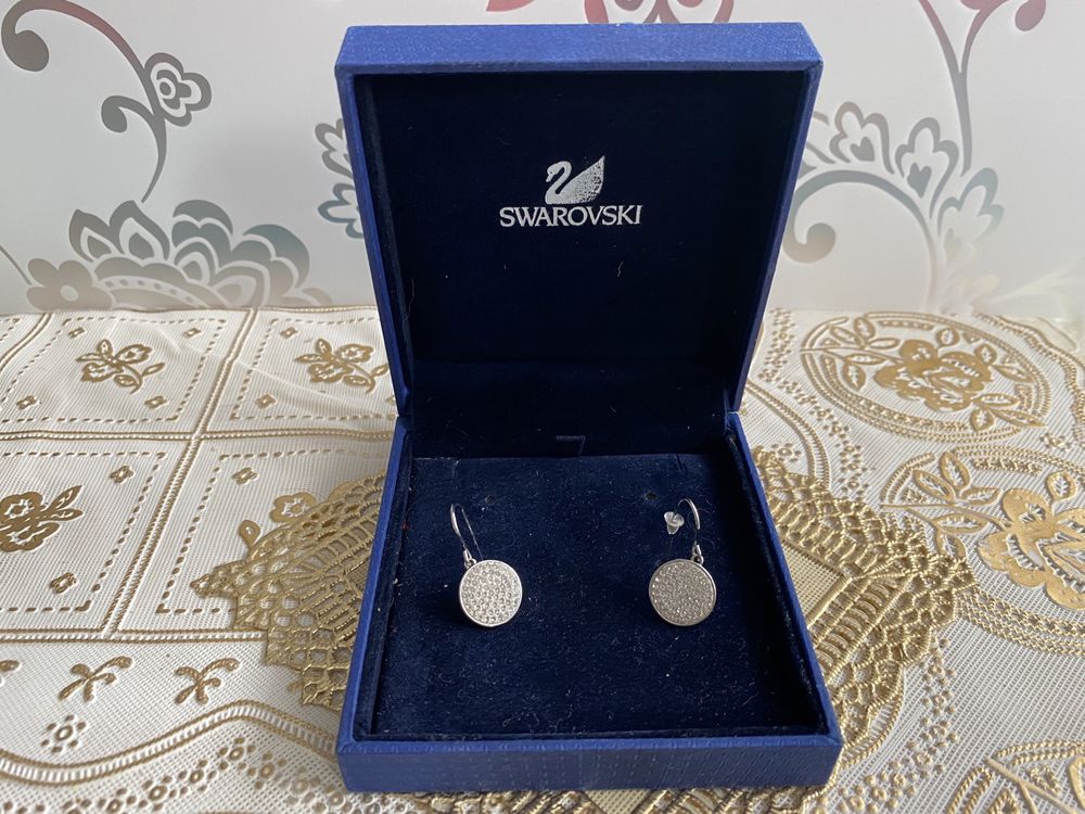 Nowe kolczyki Swarovski kółka koła