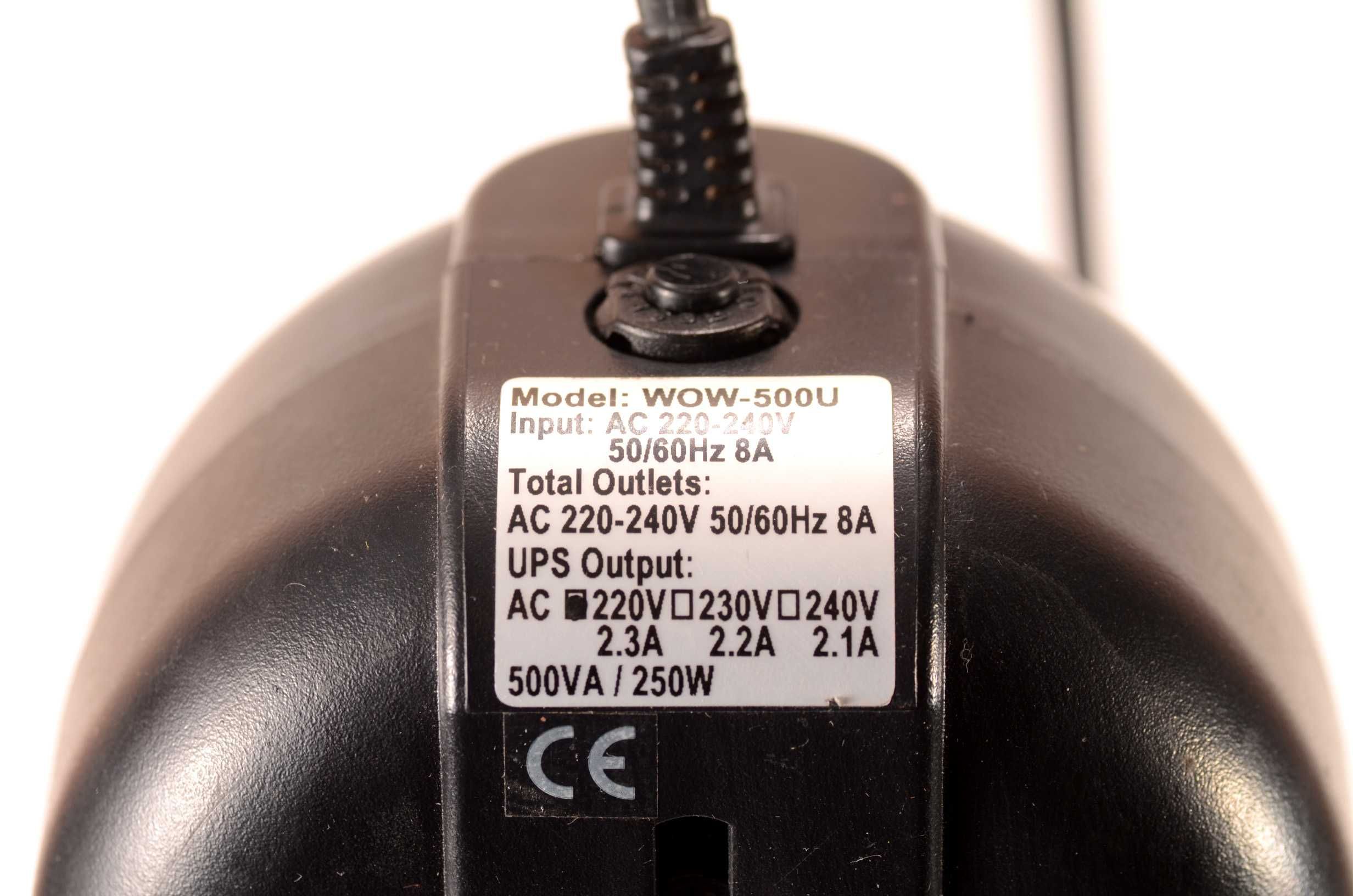 Бесперебойник Powercom PCM 500VA 3 розетки, без аккумулятора, рабочий