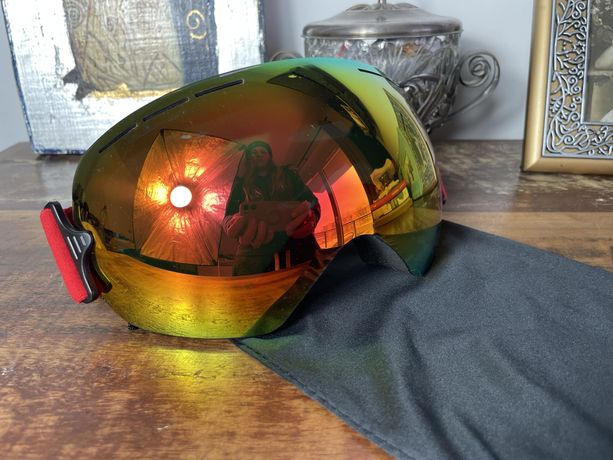 Nowe damskie męskie gogle snowboardowe narciarskie lustrzane lustrzank