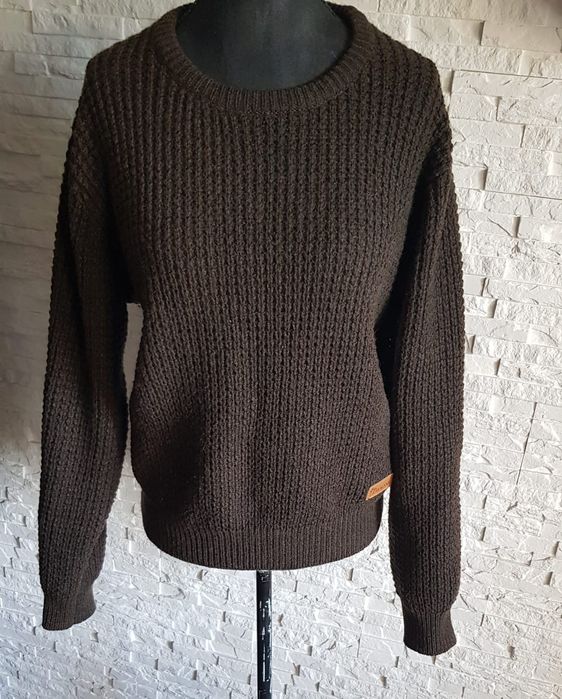 Pinewood brązowy sweter zimowy ciepły wełniany