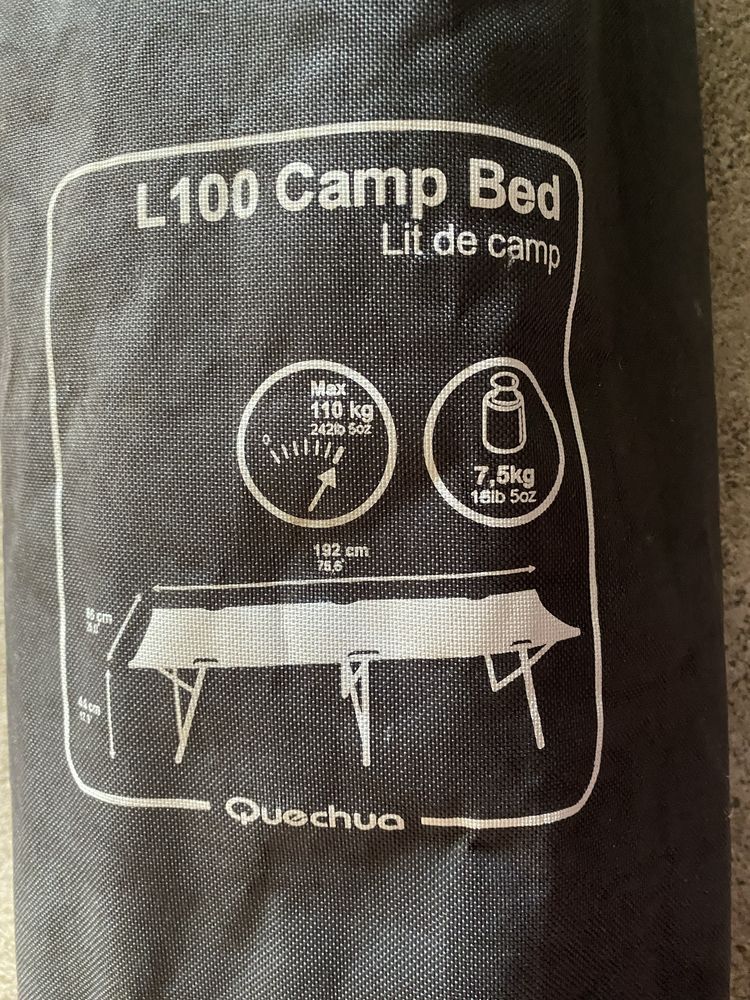 Cama campismo / Cama campanha Queshua L100 camp bed