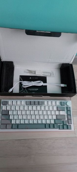 Механічна Клавіатура AJAZZ AK820 з Підсвіткою Клавіш Hot-Swap White Gr