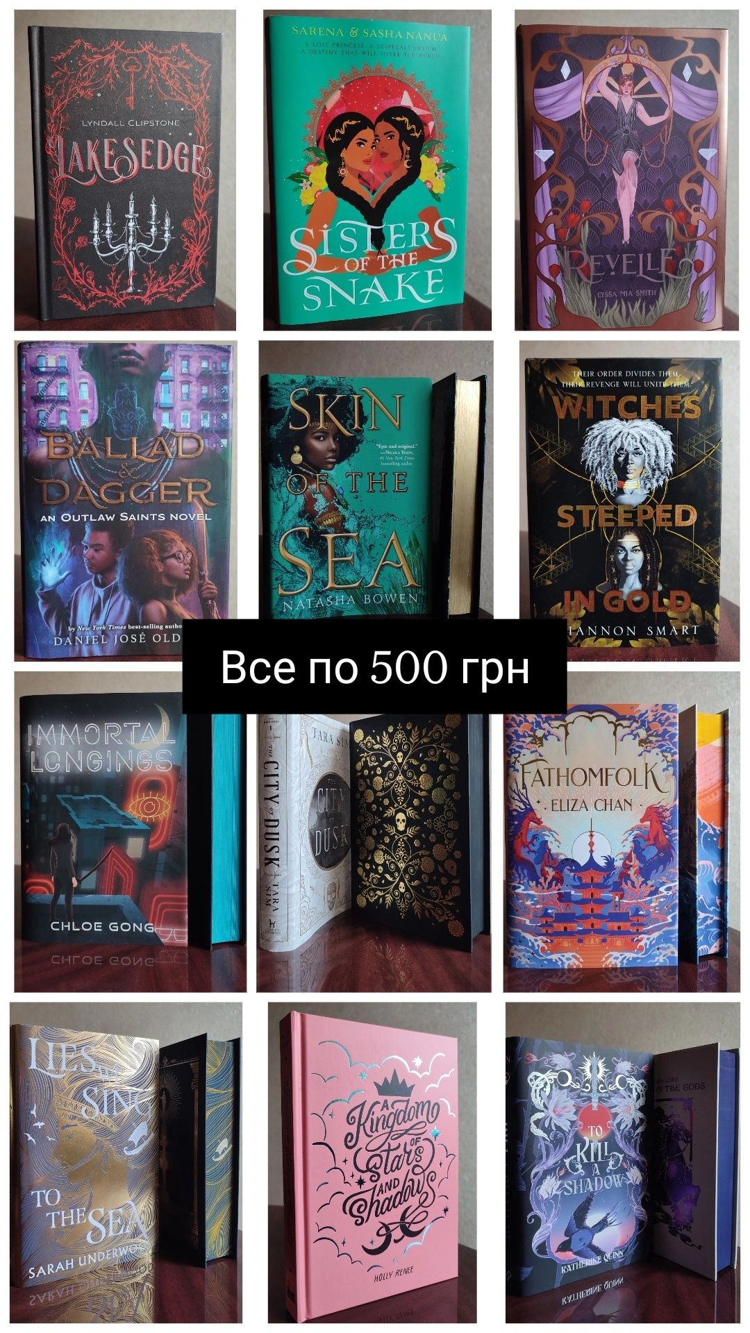 Книжки Fairyloot, Illumicrate, Owlcrate та інші