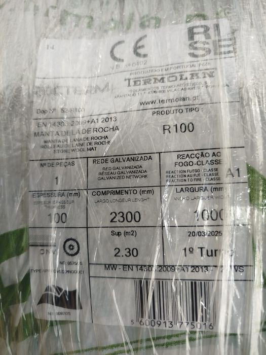 Rolo de manta de la de rocha espessura 100