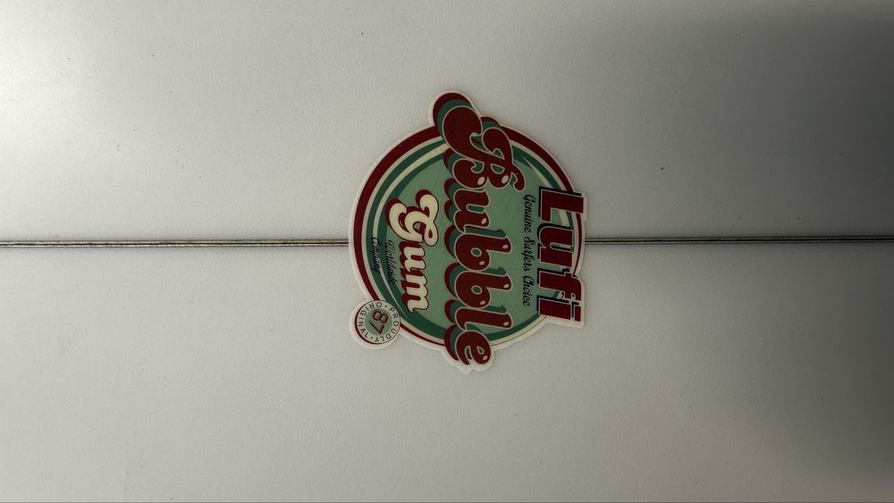 Prancha de surf Lufi Bubble Gum com capa