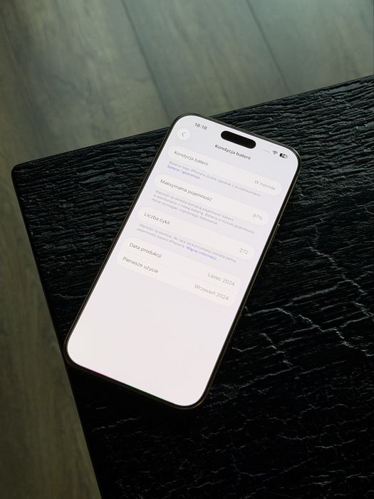 iPhone 16 Pro Max Desert Titanium, ideał, bateria 97%, gwarancja!