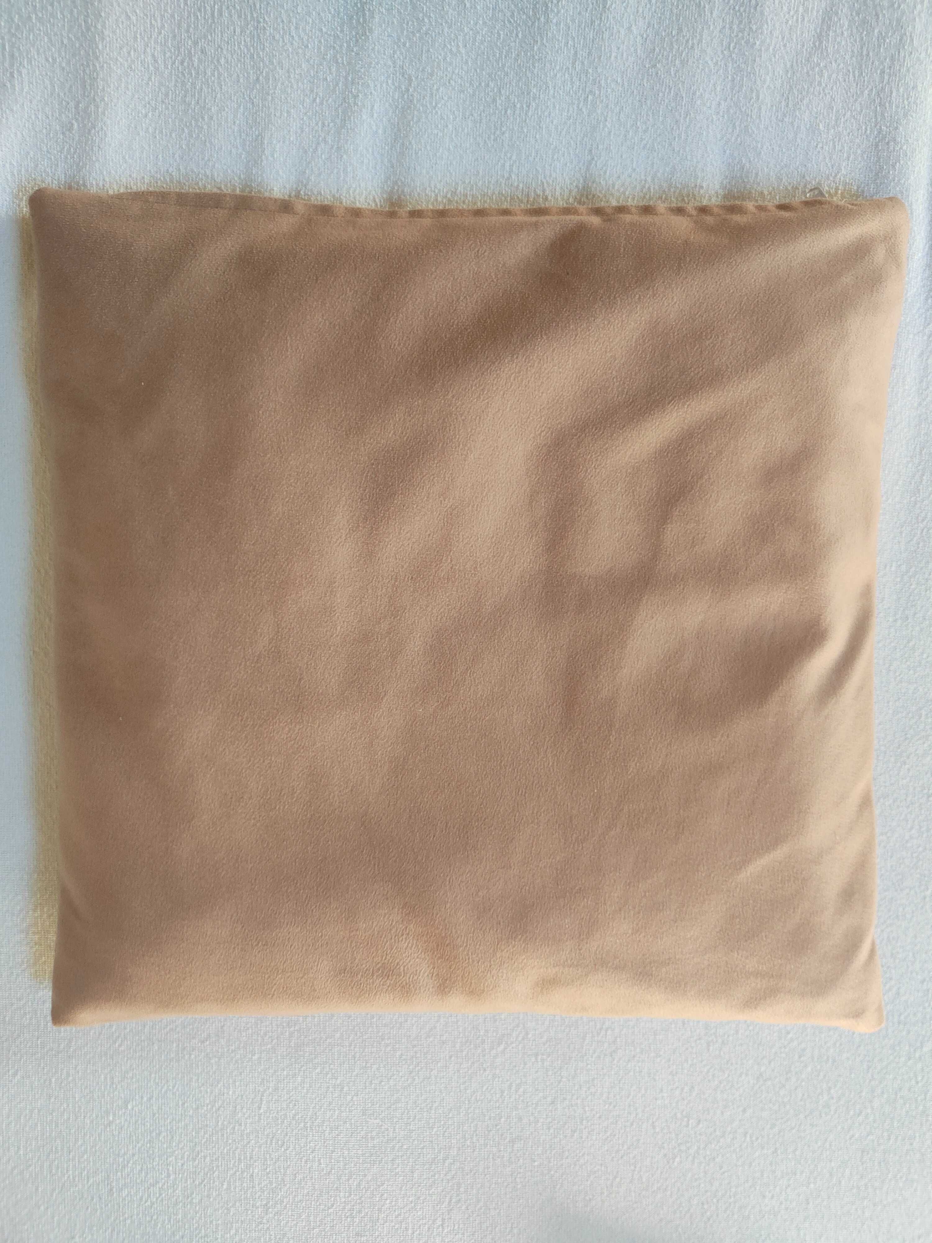 beż ozdobna z wyszytym przekazem poszewka na poduchę standard 40x40