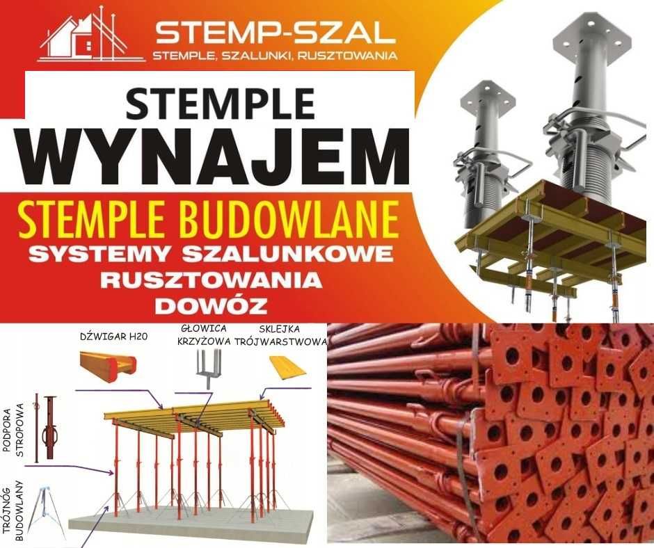 Wynajem szalunków na Każdą Budowę - STEMP-SZAL stemple, rusztowania