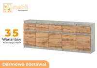 Duża Komoda 200cm Best Oleksa z Szufladami 5D/5SZ Do Salonu Promocja