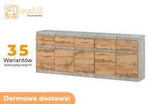 Duża Komoda 200cm Best Oleksa z Szufladami 5D/5SZ Do Salonu Promocja