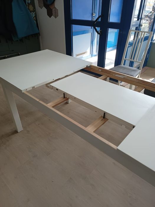 Duży biały stół rozkładany IKEA