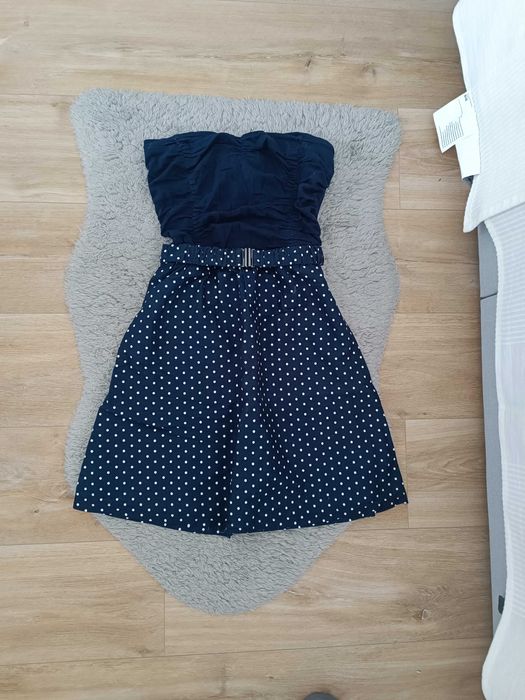 Sukienka letnia granatowa w kropki r S Tally Weijl